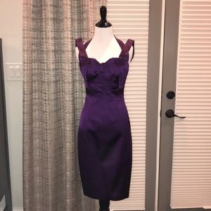 Purple Karen Millen cocktail dress